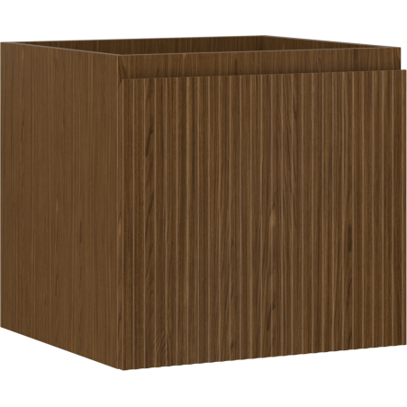 Mexen Rivel dulap baie sub lavoar 50 cm, 1 sertar, canelat, nuc - 91A20-05047-1-BF86