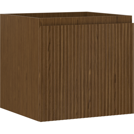 Mexen Rivel dulap de baie sub chiuvetă 50 cm, 1 sertar, canelat, nuc - 91A20-05047-1-BF86