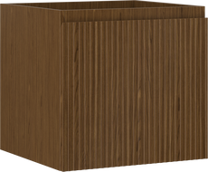 Mexen Rivel fürdőszobai mosdószekrény 50 cm, 1 fiókos, bordázott, dió - 91A20-05047-1-BF86