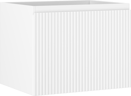 Mexen Rivel 60 cm-es fürdőszobai mosdó alatti szekrény, 1 fiók, barázdált, matt fehér - 91A20-06047-1-BF01