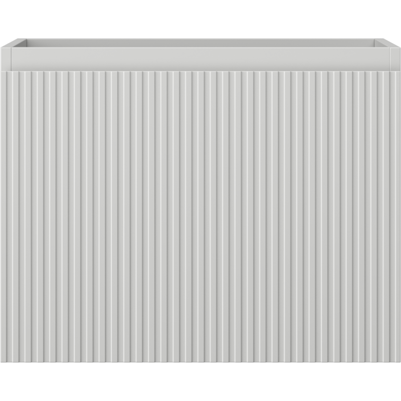 Mexen Rivel fürdőszobai szekrény mosdókagyló alá 60 cm, 1 fiók, bordázott, szürke matt - 91A20-06047-1-BF62