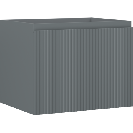 Mexen Rivel dulap baie pentru chiuvetă 60 cm, 1 sertar, canelat, grafit mat - 91A20-06047-1-BF66