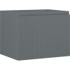 Mexen Rivel dulap baie pentru chiuvetă 60 cm, 1 sertar, canelat, grafit mat - 91A20-06047-1-BF66