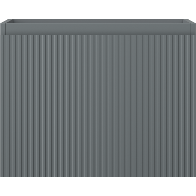 Mexen Rivel mosdó alatti fürdőszobai szekrény 60 cm, 1 fiók, bordázott, matt grafit - 91A20-06047-1-BF66