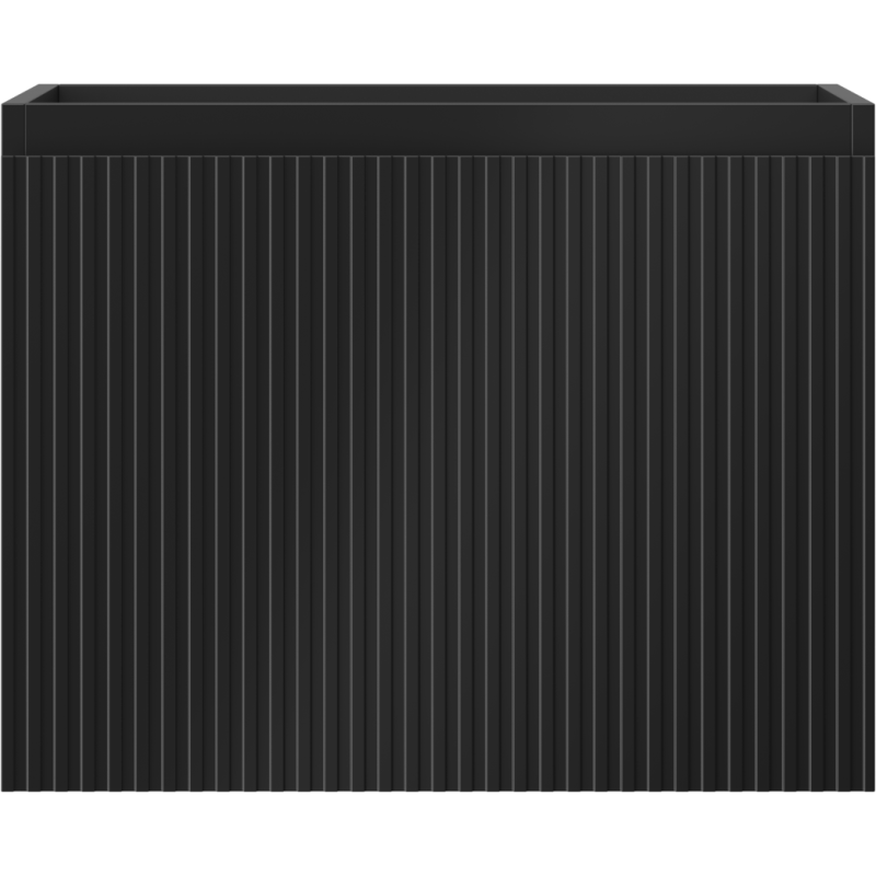 Mexen Rivel dulap baie sub chiuvetă 60 cm, 1 sertar, cu caneluri, negru mat - 91A20-06047-1-BF71