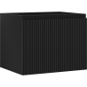 Dulap baie Mexen Rivel sub lavoar 60 cm, 1 sertar, riflat, negru mat - 91A20-06047-1-BF71