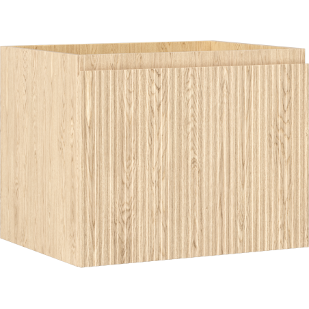 Mexen Rivel dulap baie pentru lavoar 60 cm, 1 sertar, riflat, stejar - 91A20-06047-1-BF81