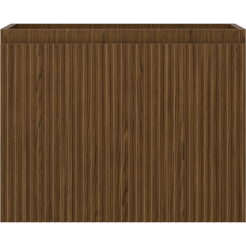 Mexen Rivel dulap baie sub lavoar 60 cm, 1 sertar, riflat, nuc - 91A20-06047-1-BF86