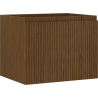 Mexen Rivel dulap de baie sub lavoar 60 cm, 1 sertar, cu nervuri, nuc - 91A20-06047-1-BF86