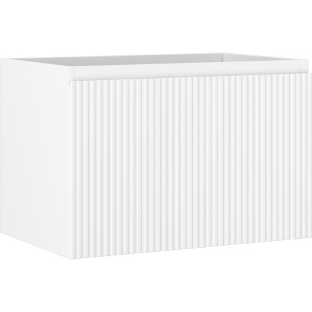 Mexen Rivel mosdó alatti fürdőszobai szekrény 70 cm, 1 fiók, bordázott, matt fehér - 91A20-07047-1-BF01