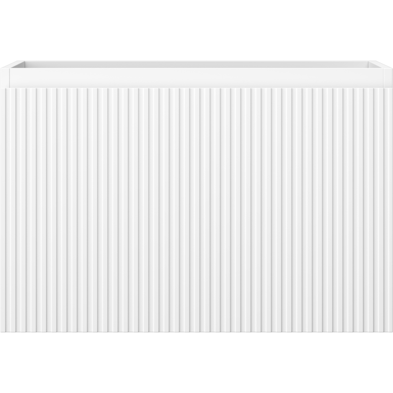 Mexen Rivel dulap bază lavoar 70 cm, 1 sertar, riflat, alb mat - 91A20-07047-1-BF01