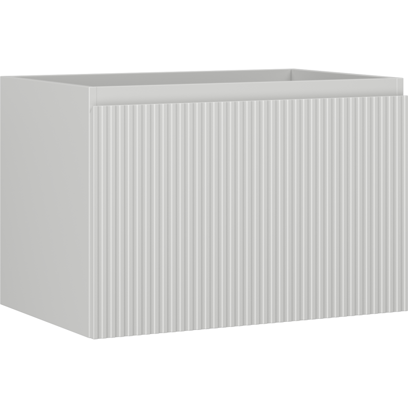 Mexen Rivel fürdőszobai mosdószekrény 70 cm, 1 fiók, bordázott, szürke matt - 91A20-07047-1-BF62