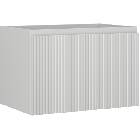 Mexen Rivel fürdőszobai mosdószekrény 70 cm, 1 fiók, bordázott, szürke matt - 91A20-07047-1-BF62