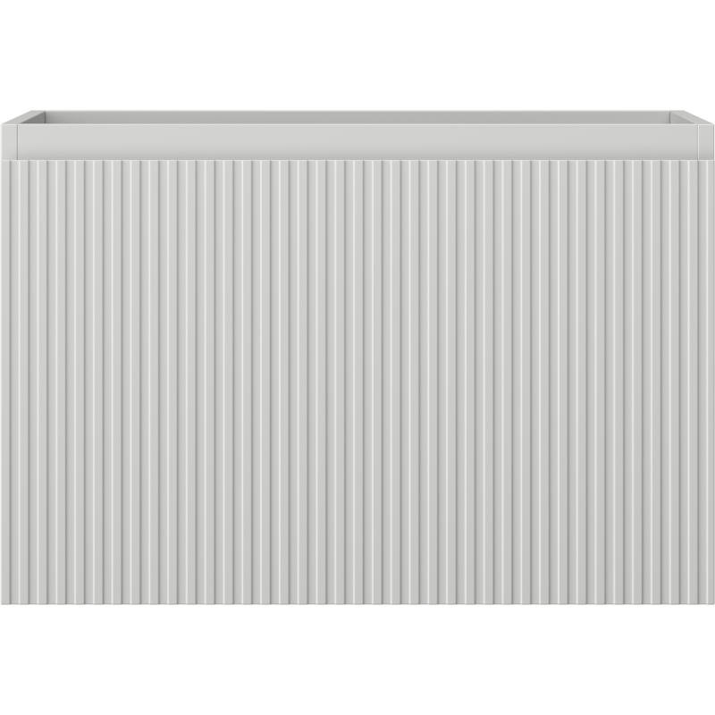 Mexen Rivel fürdőszobai szekrény mosdó alá 70 cm, 1 fiók, bordázott, szürke matt - 91A20-07047-1-BF62