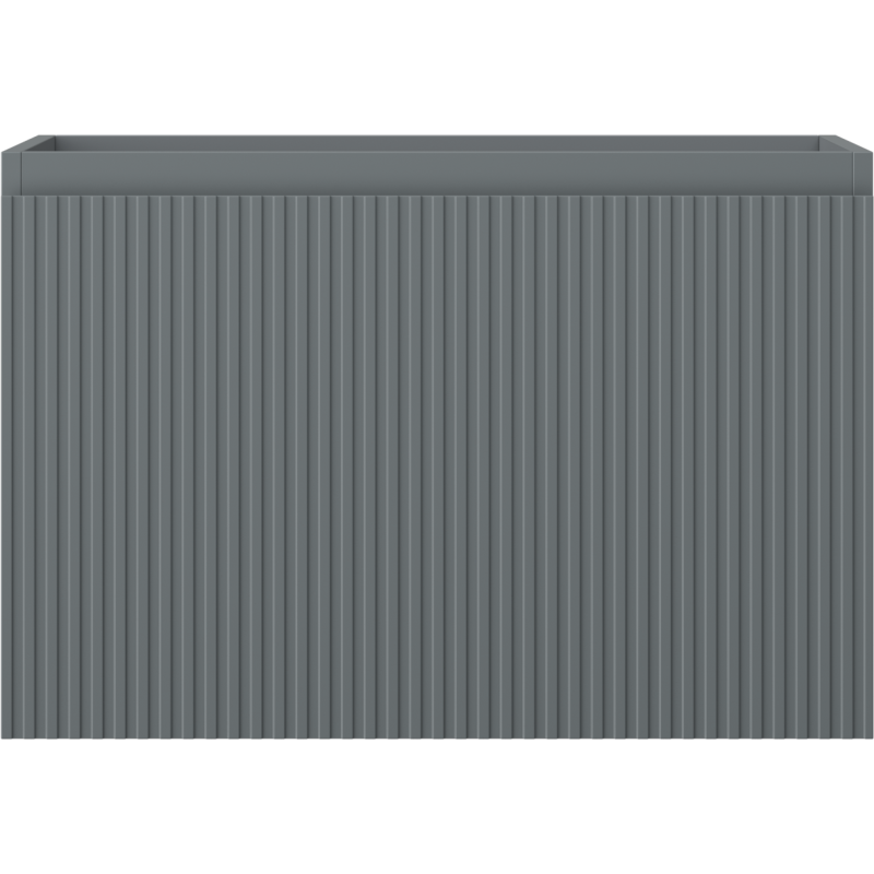 Mexen Rivel dulap baie sub lavoar 70 cm, 1 sertar, canelat, grafit mat - 91A20-07047-1-BF66