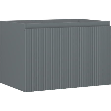 Mexen Rivel mosdó alatti fürdőszobai szekrény 70 cm, 1 fiók, bordázott, grafit matt - 91A20-07047-1-BF66