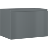 Mexen Rivel dulap de baie sub lavoar 70 cm, 1 sertar, canelat, grafit mat - 91A20-07047-1-BF66