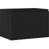 Mexen Rivel dulap baie sub lavoar 70 cm, 1 sertar, cu caneluri, negru mat - 91A20-07047-1-BF71
