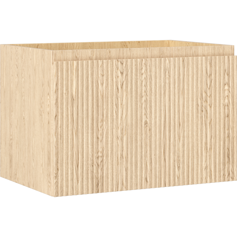 Mexen Rivel dulap de baie sub lavoar 70 cm, 1 sertar, riflat, stejar - 91A20-07047-1-BF81