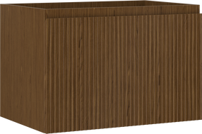 Mexen Rivel dulap de baie sub lavoar 70 cm, 1 sertar, canelat, nuc - 91A20-07047-1-BF86