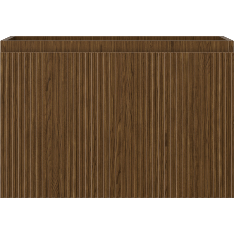 Mexen Rivel dulap de baie sub lavoar 70 cm, 1 sertar, canelat, nuc - 91A20-07047-1-BF86