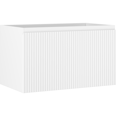 Mexen Rivel dulap baie sub lavoar 80 cm, 1 sertar, riflat, alb mat - 91A20-08047-1-BF01