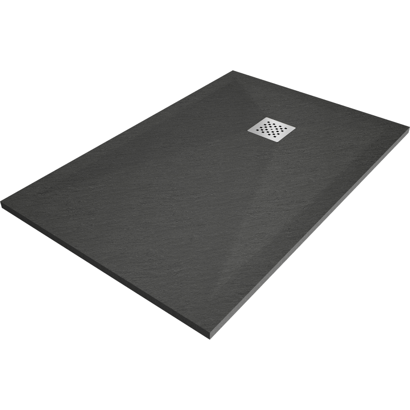 Mexen Stone+ Cădiță de duș compozit dreptunghiulară 120 x 90 cm, Antracit - 44719012