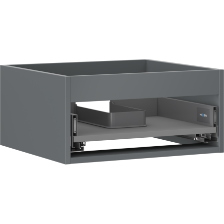 Mexen Box-A corp dulap lavoar 50 cm, 1 sertar, grafit mat - 91AX0-0500-235-1-66