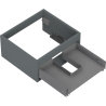 Mexen Box-A carcasă dulap lavoar 50 cm, 1 sertar, grafit mat - 91AX0-0500-235-1-66