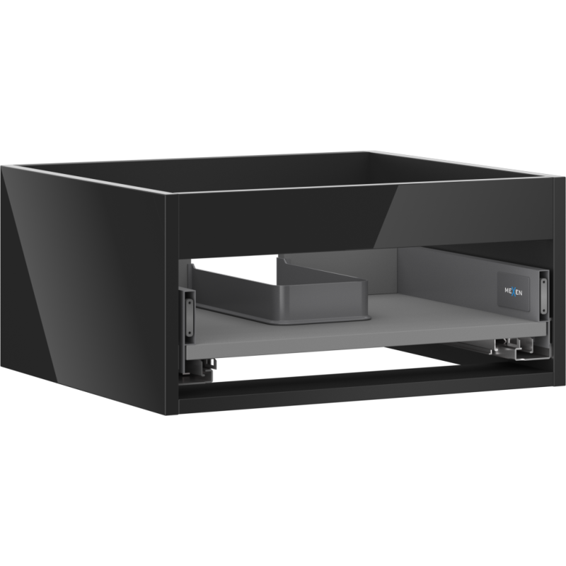Mexen Box-A corp dulap pentru lavoar 50 cm, 1 sertar, negru lucios - 91AX0-0500-235-1-70