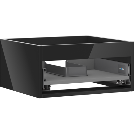 Mexen Box-A corp dulap pentru lavoar 50 cm, 1 sertar, negru lucios - 91AX0-0500-235-1-70