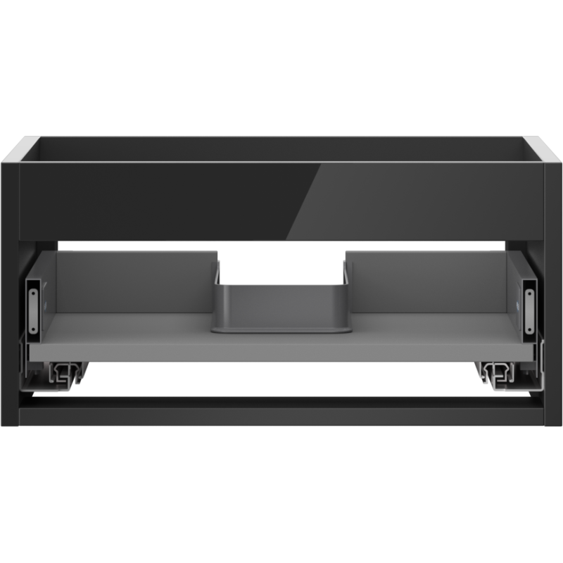 Mexen Box-A corp dulap sub chiuvetă 50 cm, 1 sertar, negru lucios - 91AX0-0500-235-1-70