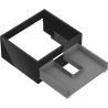 Mexen Box-A corp dulap pentru lavoar 50 cm, 1 sertar, negru lucios - 91AX0-0500-235-1-70