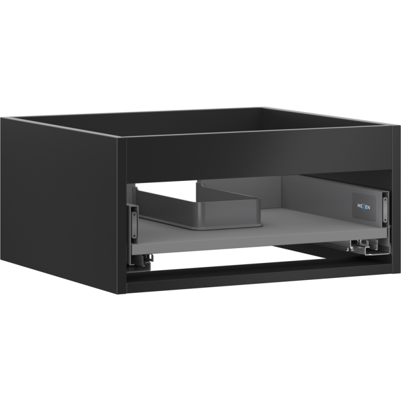 Mexen Box-A corp dulap sub chiuvetă 50 cm, 1 sertar, negru mat - 91AX0-0500-235-1-71