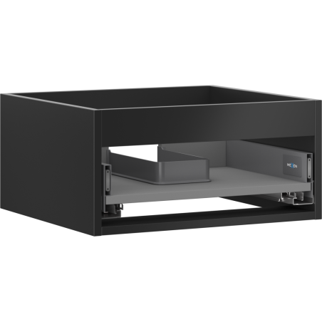 Mexen Box-A corp dulap sub chiuvetă 50 cm, 1 sertar, negru mat - 91AX0-0500-235-1-71