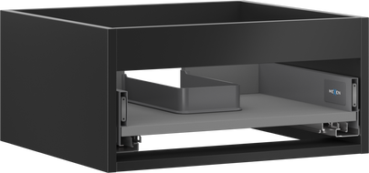 Mexen Box-A corp dulap sub chiuvetă 50 cm, 1 sertar, negru mat - 91AX0-0500-235-1-71
