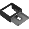 Mexen Box-A corp dulap sub chiuvetă 50 cm, 1 sertar, negru mat - 91AX0-0500-235-1-71