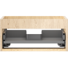 Mexen Box-A corp dulap pentru chiuvetă de 50 cm, 1 sertar, stejar - 91AX0-0500-235-1-81