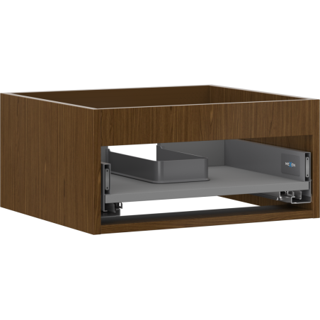 Mexen Box-A carcasă pentru dulap sub-lavoar 50 cm, 1 sertar, nuc - 91AX0-0500-235-1-86