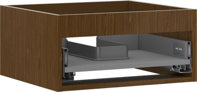 Mexen Box-A carcasă pentru dulap sub-lavoar 50 cm, 1 sertar, nuc - 91AX0-0500-235-1-86