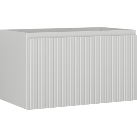 Mexen Rivel fürdőszobai alsószekrény 80 cm, 1 fiók, bordázott, szürke matt - 91A20-08047-1-BF62