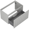 Mexen Rivel dulap baie sub lavoar 80 cm, 1 sertar, cu riflaje, gri mat - 91A20-08047-1-BF62