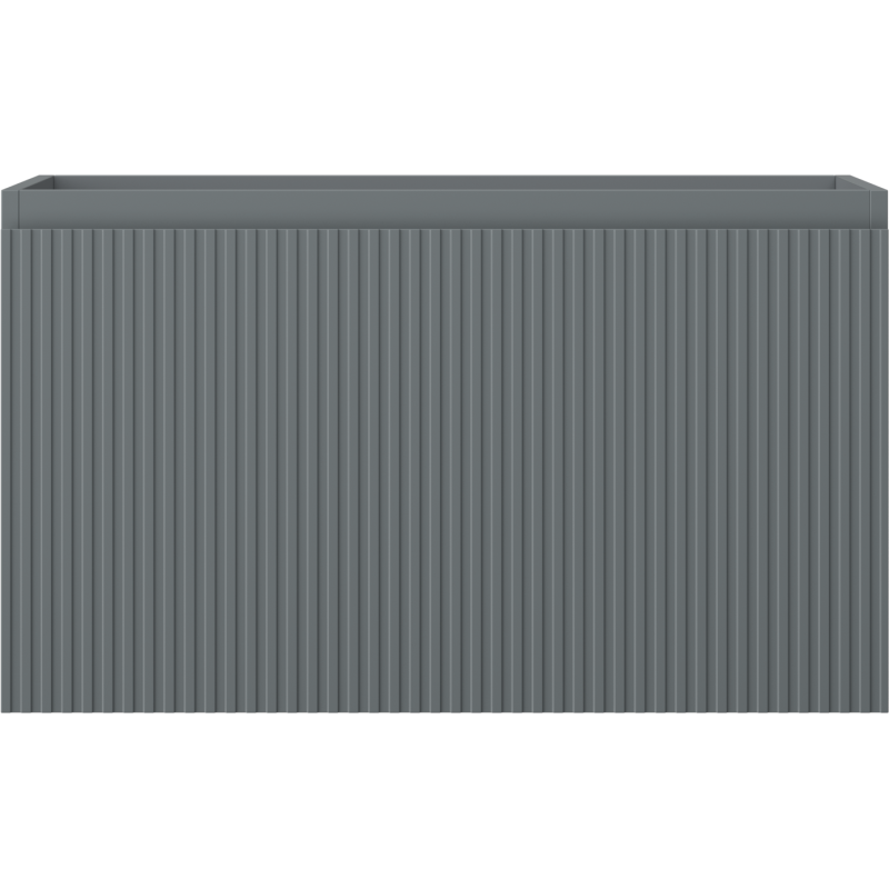 Mexen Rivel dulap de baie sub chiuvetă 80 cm, 1 sertar, canelat, grafit mat - 91A20-08047-1-BF66