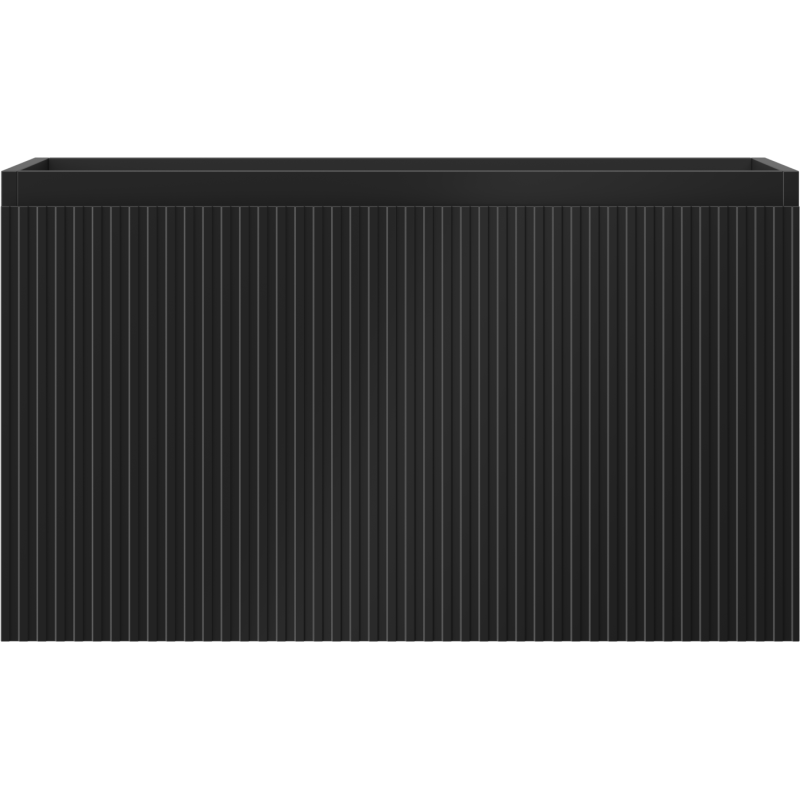 Mexen Rivel dulap baie sub lavoar 80 cm, 1 sertar, fațetat, negru mat - 91A20-08047-1-BF71