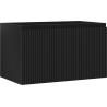 Mexen Rivel dulap baie sub chiuvetă 80 cm, 1 sertar, cu caneluri, negru mat - 91A20-08047-1-BF71