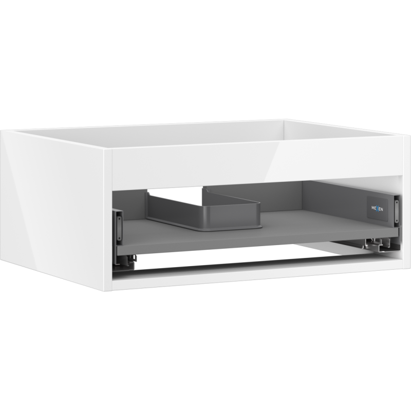 Mexen Box-A cadru dulap sub chiuvetă 60 cm, 1 sertar, alb lucios - 91AX0-0600-235-1-00