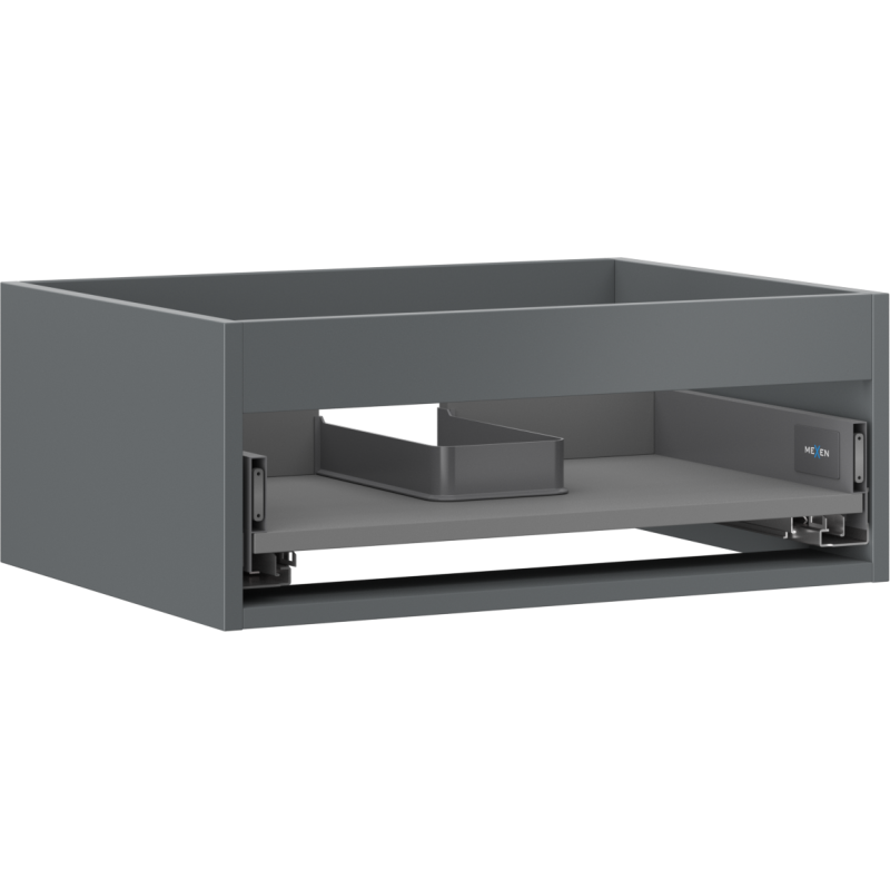 Mexen Box-A corp de dulap pentru lavoar de 60 cm, 1 sertar, grafit mat - 91AX0-0600-235-1-66