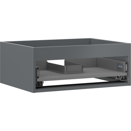 Mexen Box-A 60 cm-es, 1 fiókos mosdószekrény, matt grafit - 91AX0-0600-235-1-66