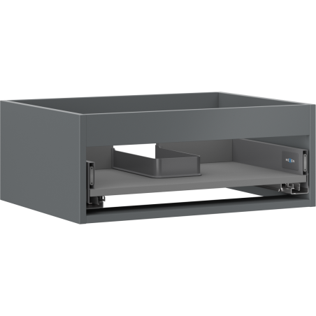 Mexen Box-A corp de dulap pentru lavoar de 60 cm, 1 sertar, grafit mat - 91AX0-0600-235-1-66