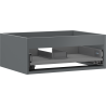 Mexen Box-A corp de dulap pentru lavoar de 60 cm, 1 sertar, grafit mat - 91AX0-0600-235-1-66